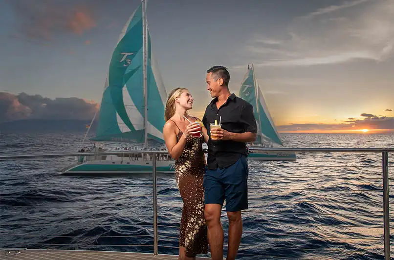 Enjoy a Romantic Kaanapali Dinner Sail for couples